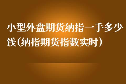 小型外盘期货纳指一手多少钱(纳指期货指数实时)_https://www.shkeyin.com_期货直播_第1张