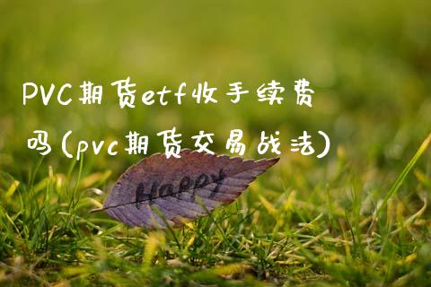 PVC期货etf收手续费吗(pvc期货交易战法)_https://www.shkeyin.com_纳指直播间_第1张