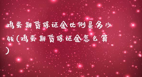 鸡蛋期货保证金比例是多少钱(鸡蛋期货保证金怎么算)_https://www.shkeyin.com_黄金期货_第1张