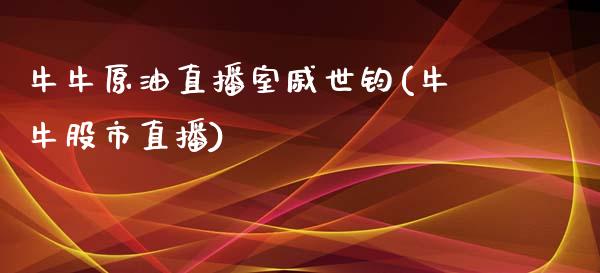 牛牛原油直播室戚世钧(牛牛股市直播)_https://www.shkeyin.com_国际期货直播_第1张