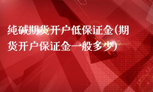 纯碱期货开户低保证金(期货开户保证金一般多少)_https://www.shkeyin.com_纳指直播间_第1张