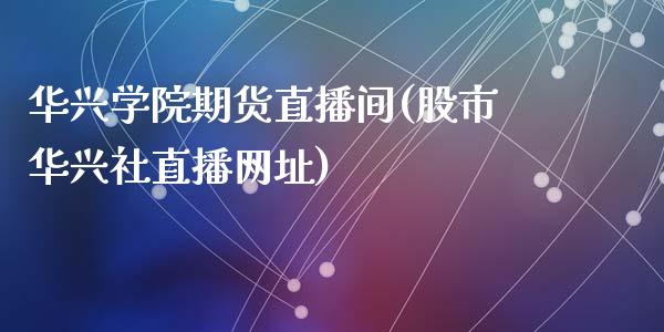 华兴学院期货直播间(股市华兴社直播网址)_https://www.shkeyin.com_德指直播间_第1张