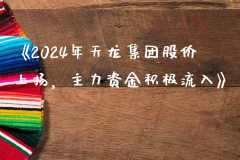 《2024年天龙集团股价上扬，主力资金积极流入》_https://www.shkeyin.com_恒生指数直播_第1张