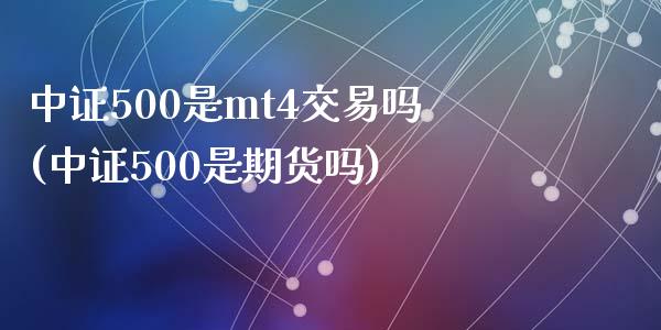 中证500是mt4交易吗(中证500是期货吗)_https://www.shkeyin.com_纳指直播间_第1张