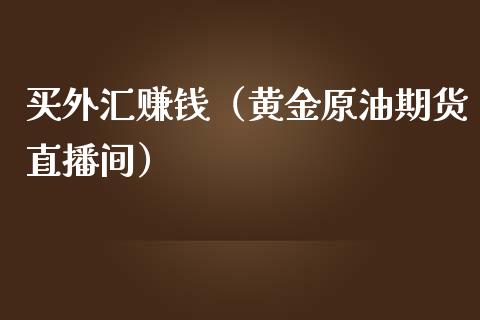 买外汇赚钱（黄金原油期货直播间）_https://www.shkeyin.com_期货直播_第1张