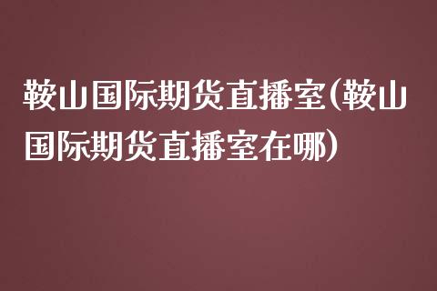 鞍山国际期货直播室(鞍山国际期货直播室在哪)_https://www.shkeyin.com_国际期货直播_第1张