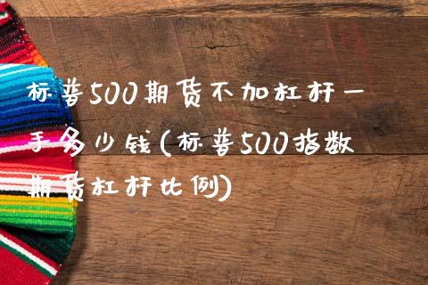 标普500期货不加杠杆一手多少钱(标普500指数期货杠杆比例)_https://www.shkeyin.com_黄金期货_第1张